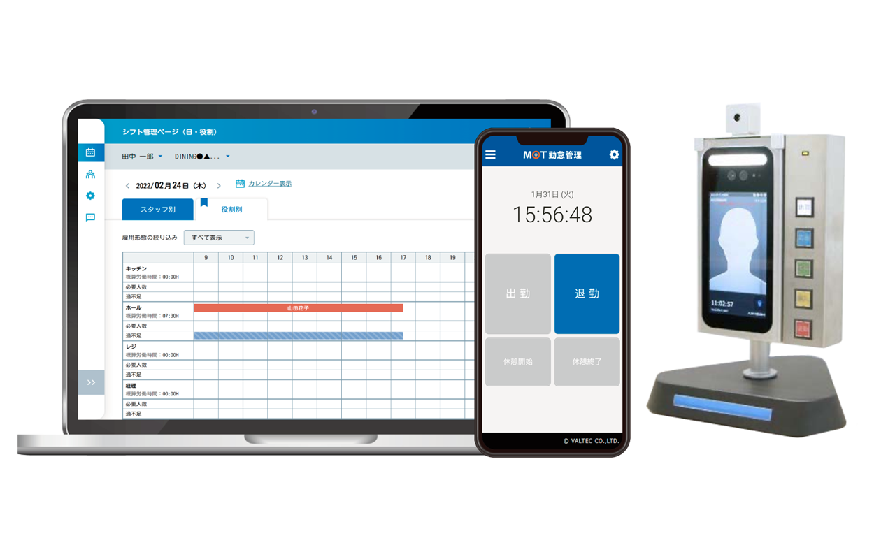 介護・福祉業向け勤怠管理システム「MOT勤怠管理」